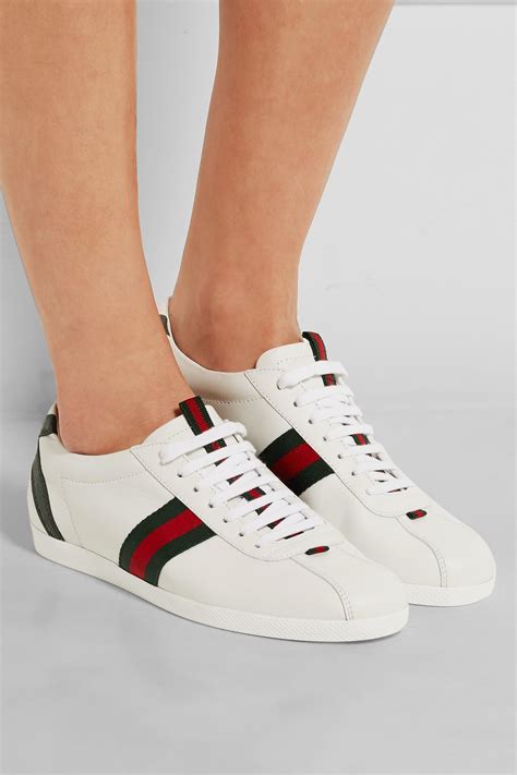 gucci new ace leather sneakers womens 8.5|Gucci ace sneakers women's sale.